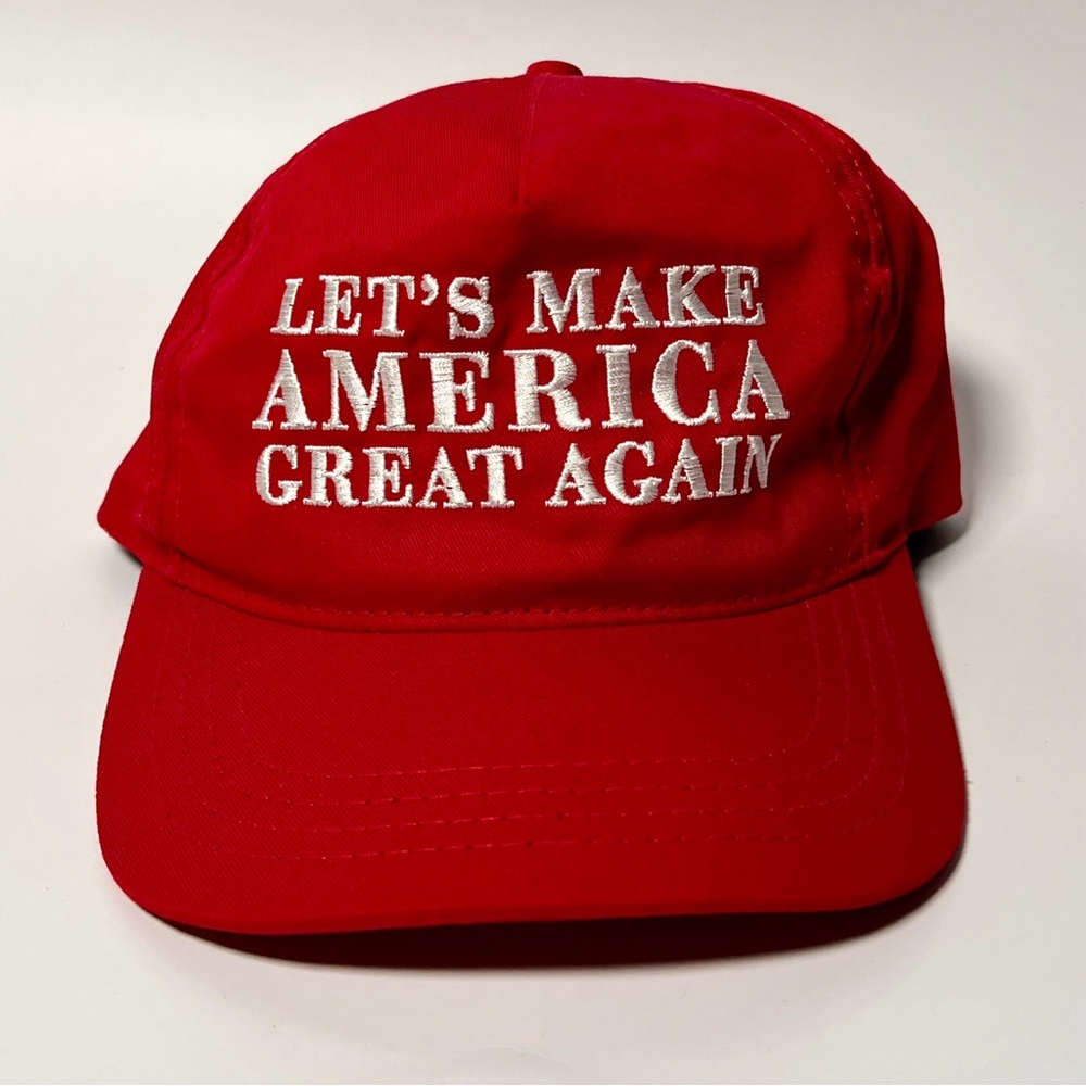 Official Trump Let’s Make America Great Again MAGA Hat Cap Red CaliFame Snapback